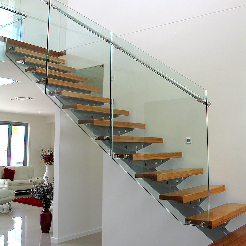 stairs glass balustrade