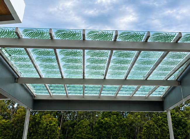 Architectural glass roof